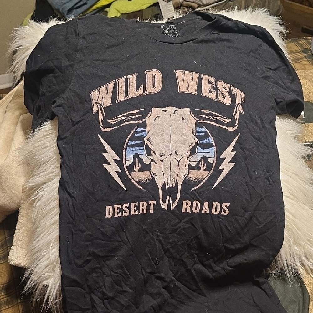 Wild West Black Short Sleeve Tee